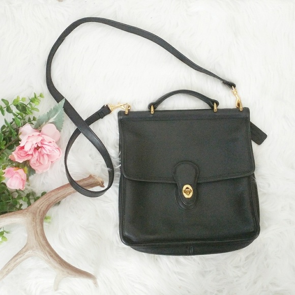 Coach Handbags - Vintage Coach Crossbody Satchel Saddle Bag Purse